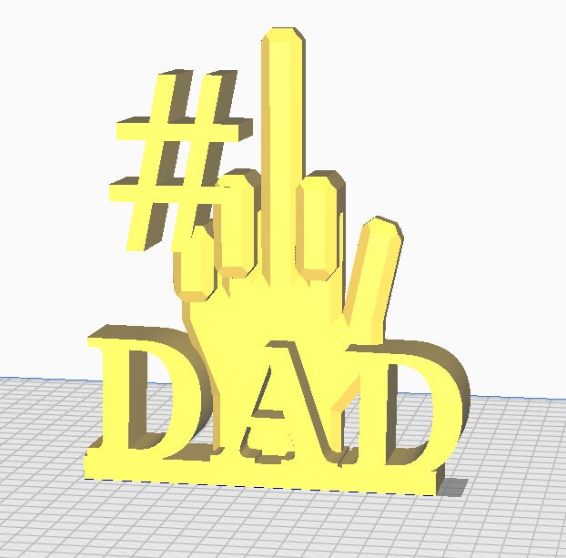 Number 1 Dad Middle Finger Sign Middle Finger Plaque for Dad - Etsy UK