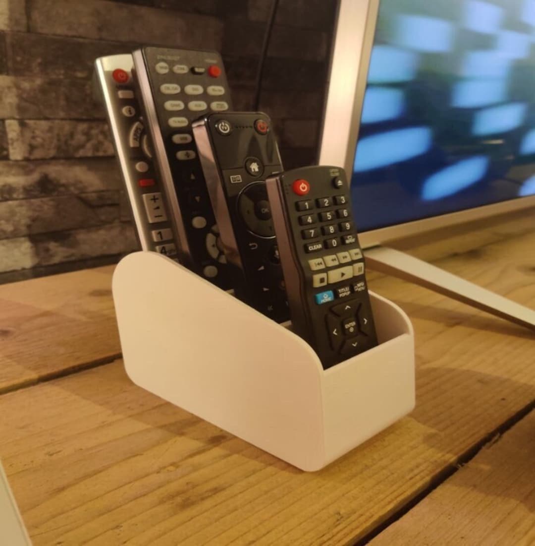 Universal TV Remote Control Holder Caddy L Living Room Remote Basket