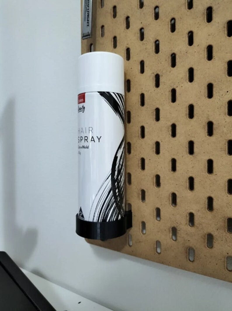 Ikea Skadis Spray Can Holder Spray Bottle Pegboard Mount Etsy