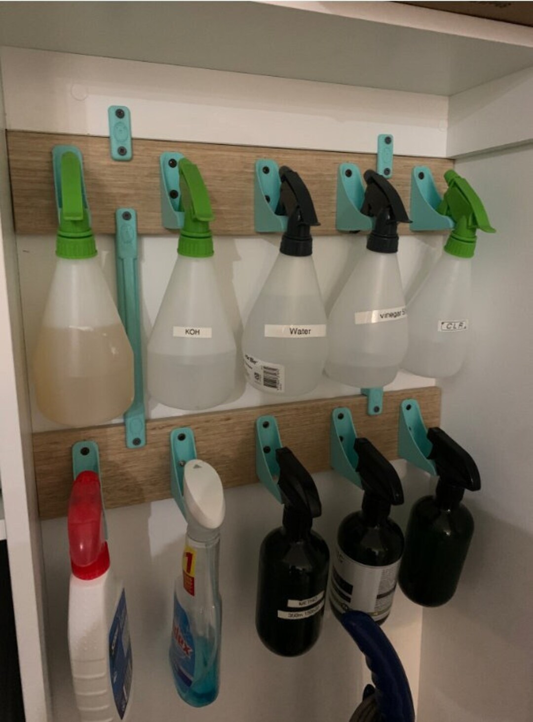 Spray Bottle Wallmounted Hanger Wall Mount Spray Bottles Etsy