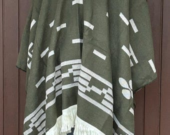 Poncho Clint Eastwood - Réplique de spaghetti western « Il Buono, il Brutto, il Cattivo » - Costume Cowboy Qualità per Cosplay e Collezionismo