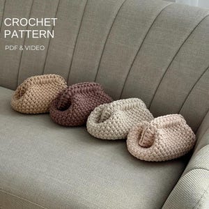 Chunky Crochet Clutch Pattern | T-Shirt Yarn Pouch PDF & Video Tutorial