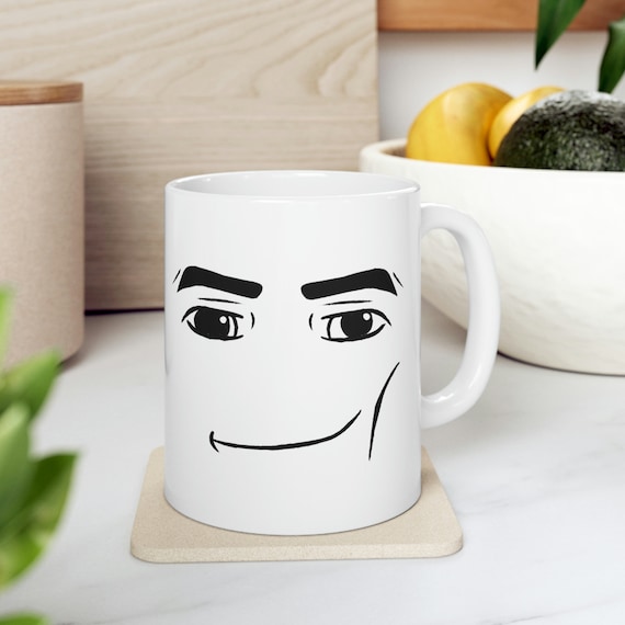 Roblox Man Face Mug 11oz Funny Ceramic Coffee Mug 11oz Friends -  Israel
