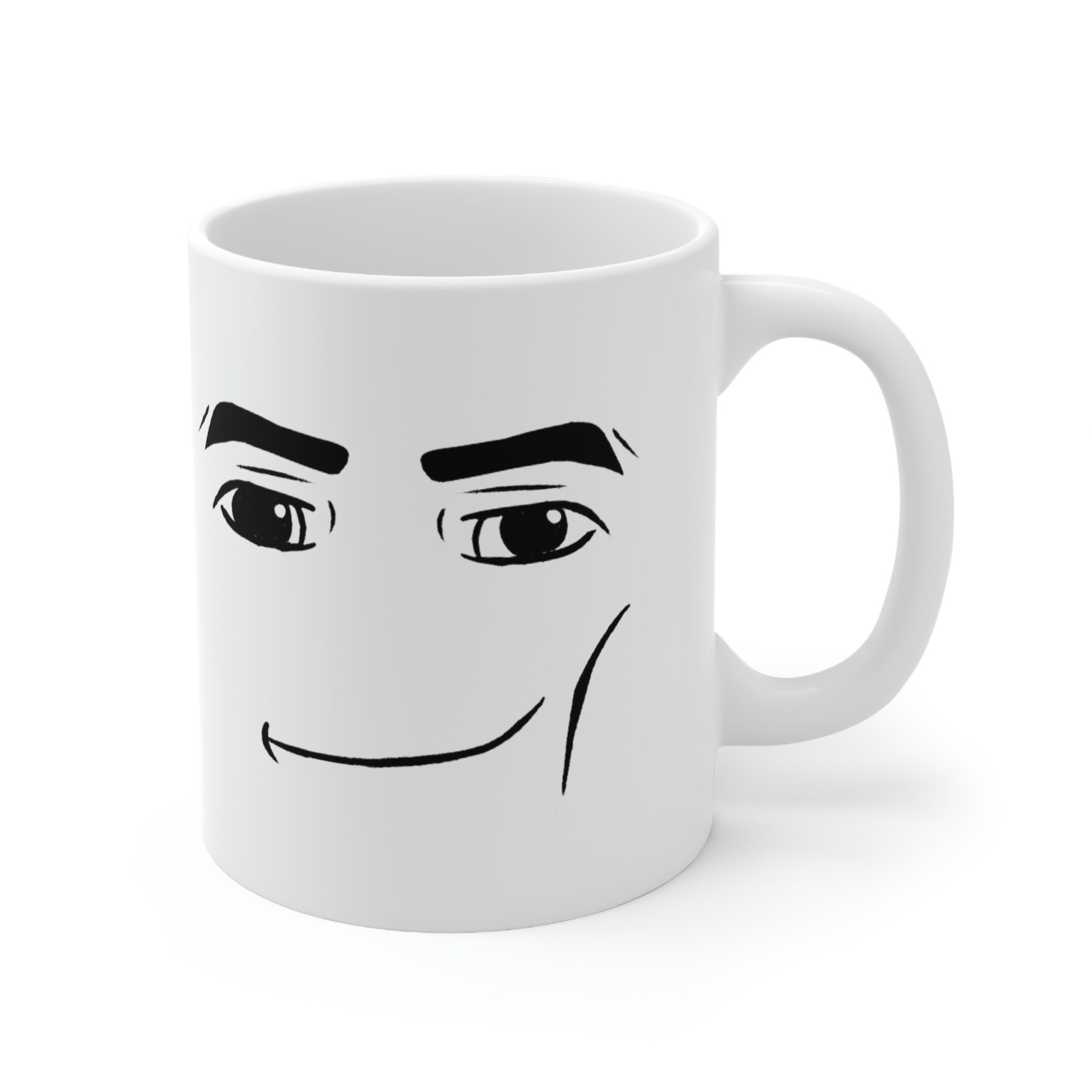 Funny Roblox man face Coffee Mug by Yassinesaadi