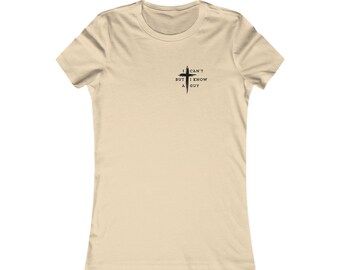 I Can't But I Know a Guy Ladies T-Shirt | Christian Cross Faith Tee