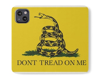 Dont Tread On Me Flip Case | iPhone 11-17 | Phone Wallet Cover