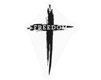Freedom Cross Sticker | Christian Cross Faith Decal