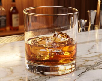 Don't Tread On Me Whiskey Glass | Engraved 10.5oz Rocks Glass