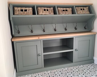 Wellington/shoe bench and coatrack set