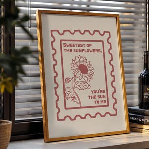 Sun To Me Western Music Lyric Poster: Cowboy Rodeo Art Decor