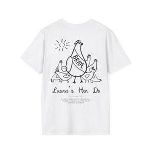 Hen Do Festa Sposa TRIBE 2020 Personalizzato T-shirt Rosa - Foto 6