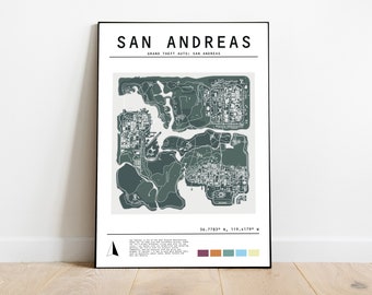 GTA 5 Poster San Andreas Poster Gta 5 Video Game (Download Now) 