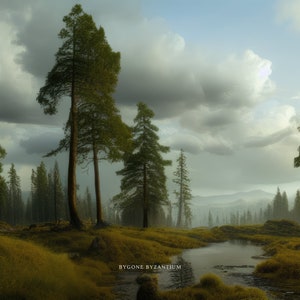 Grey Clouds Nearing / Printable Landscape Wall Art / Digital Download / #9