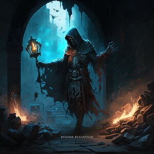 Surreal &quot;Necromancer&quot; Printable Wall Art / Dreamlike Visual / Magical Fantasy World Inspiration/ Digital Download