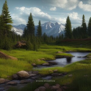 Still-Stream Reprieve / Printable Landscape Wall Art / Digital Download / #15