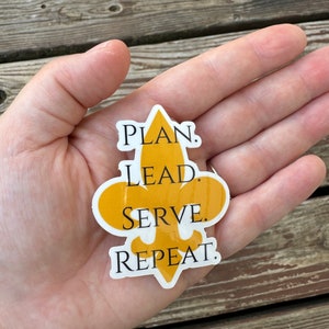 Plan Lead Serve Repeat Sticker Leader Motivational Inspirational ...