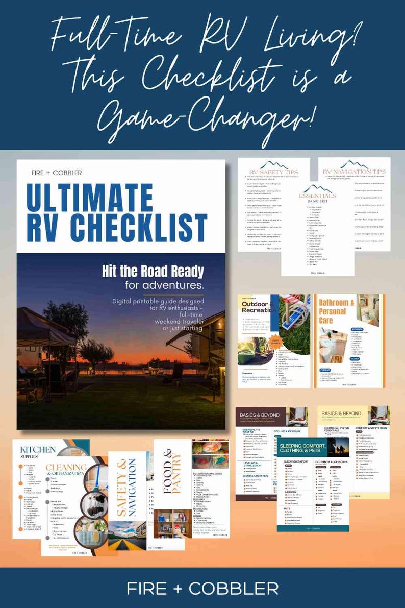 Ultimate RV Checklist: Digital Printable Camper Prep Guide (digital ...