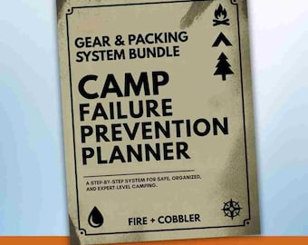 Camping Gear and Packing Bundle, Minimalist Checklist, Car Camping, Tent Backpacking Planner, Gear Configurator, Weight Calculator, Outdoor