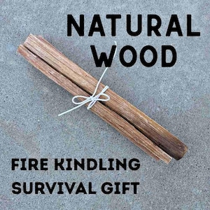 Camping fire starter | Natural fire starter sticks for Bushcraft, Survival, Campfire kit, Eco-friendly Kindling for any Campfire