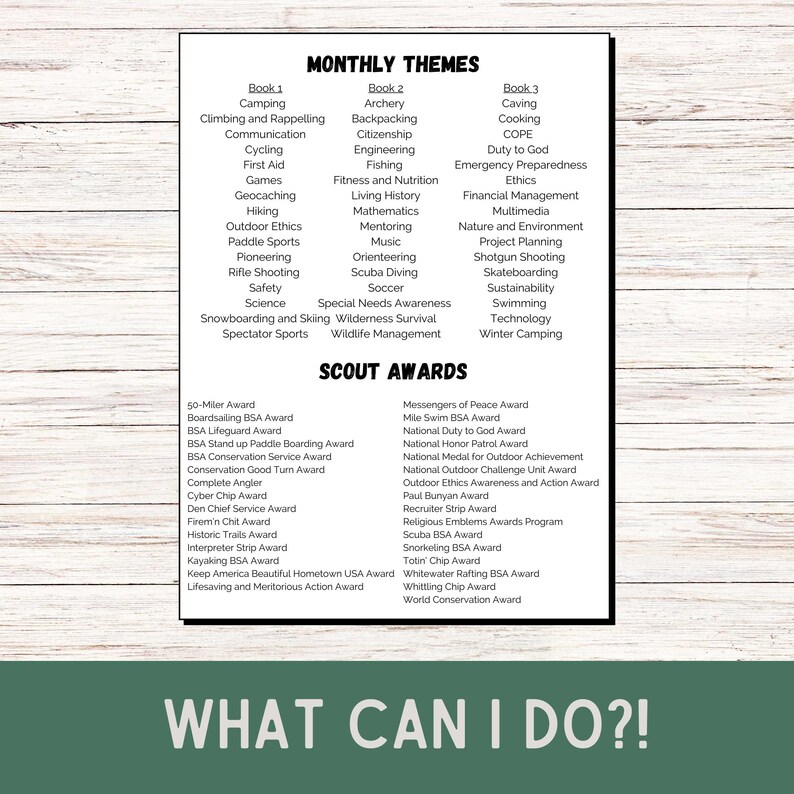 Troop Annual Planning Workbook Adult Volunteer Leader Guide Instant ...