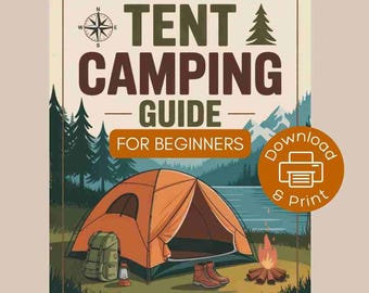First Camping Trip Checklist & Planner, Beginner Tent Camping Packing List, Family Camping Printable PDF