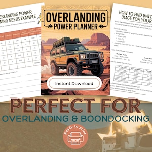 Overlanding Power Planner: 12V System Tracker & Verbrauchsrechner (PDF Download)