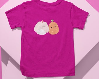 Squishy Paas TShirt - Konijntje en Wortel Kinderen