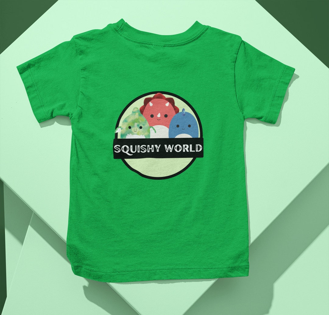 Squishy World Kids Dinosaur Squishmallow Tshirt Etsy