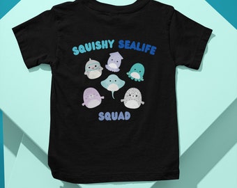 Squishmallow Sealife Squad Kids TShirt