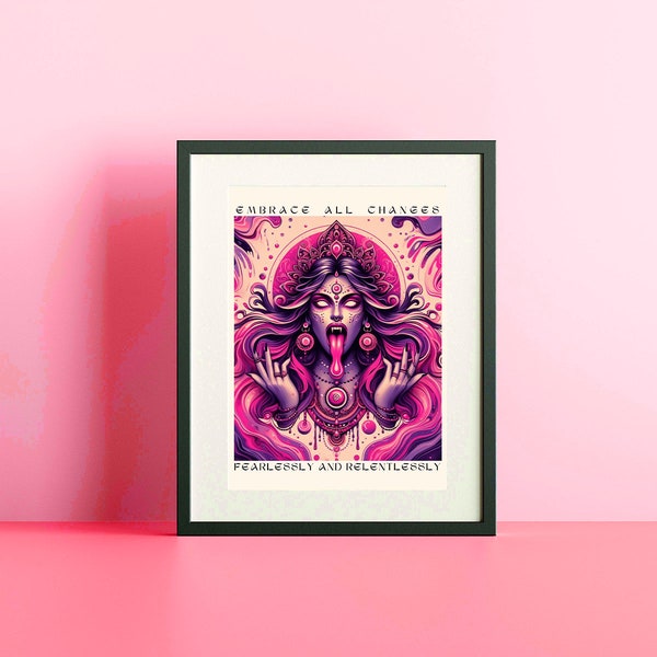Spiritual Art Print - Cosmic Art Print - Esoteric Art Print -  Spiritual Wall Art - Celestial Art - Goddess Art Print - Kali Art Print -