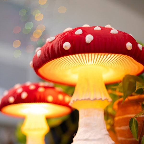 Cottagecore Mushroom Lamp
