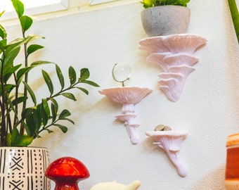 Mushroom wall Shelves