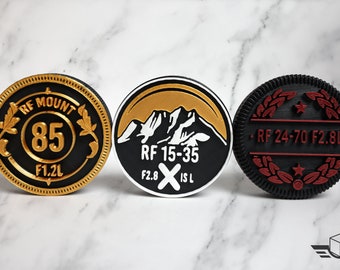 Canon EOS R RF and EF mount Custom lens / Body Caps