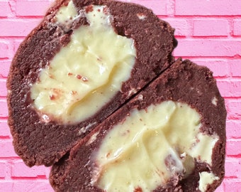 Red Velvet Cookies with chocolate cream cheese filling