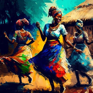 mujeres africanas bailando
