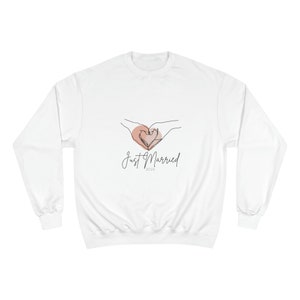 Unisex Just Married Champion Sweatshirt 2024