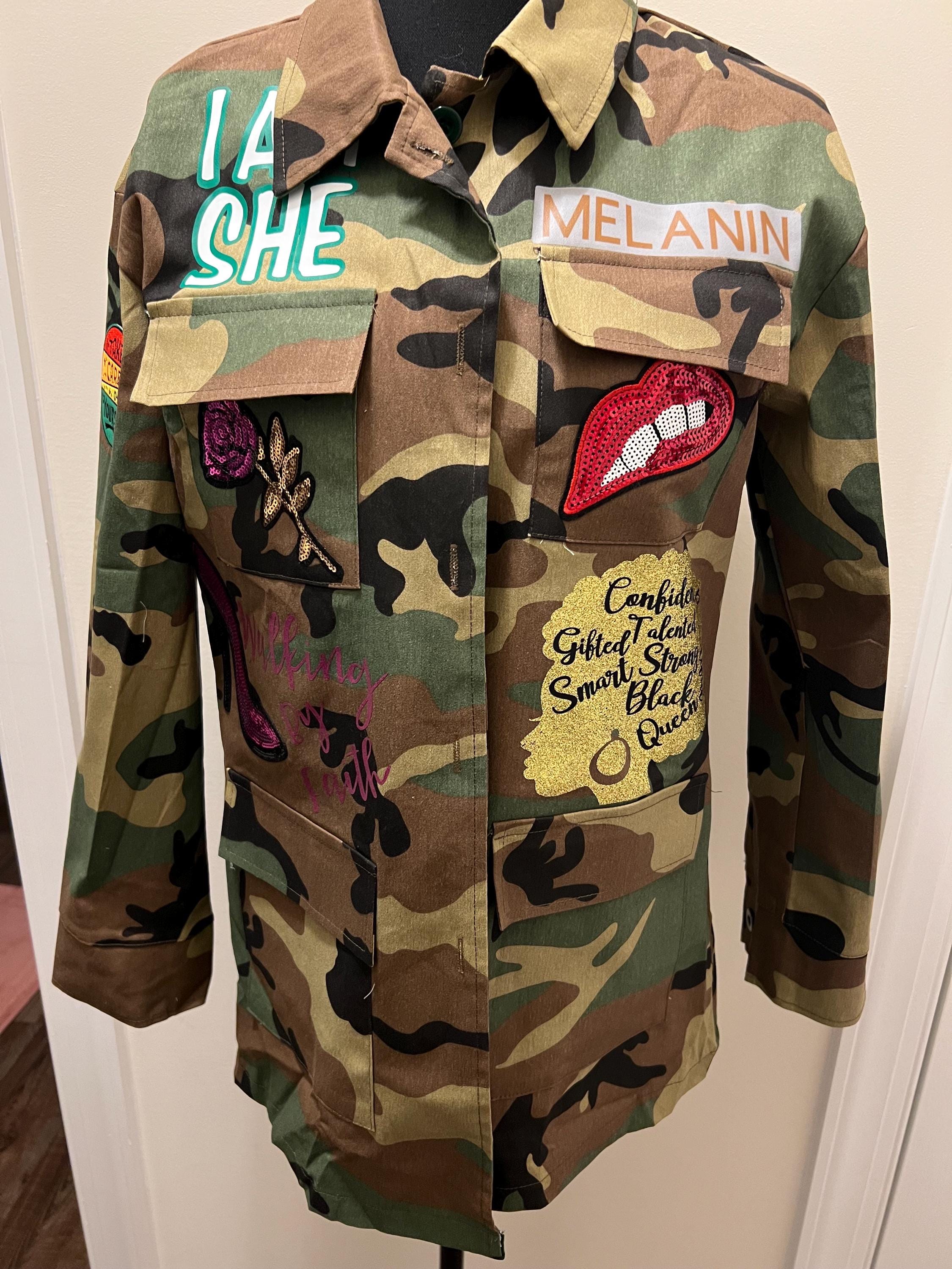 Camo Jacket for Women Women's Camo Jacket Vintage Army Camo Jacket for Women Women's Camo Jacket Vintage Army