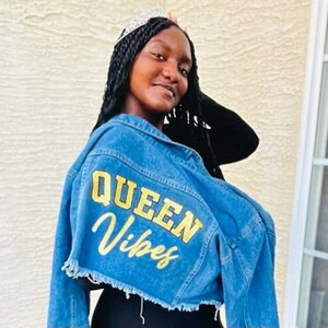 Cropped Jean Jacket Etsy
