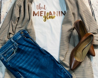 Melanin Queen Tee: Empowering Black Women's Shirt