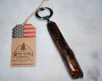 Abrebotellas de madera flotante