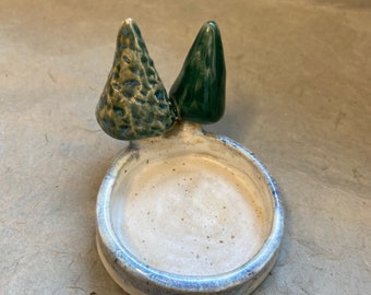 Tealight, handmade ceramic, Christmas decoration