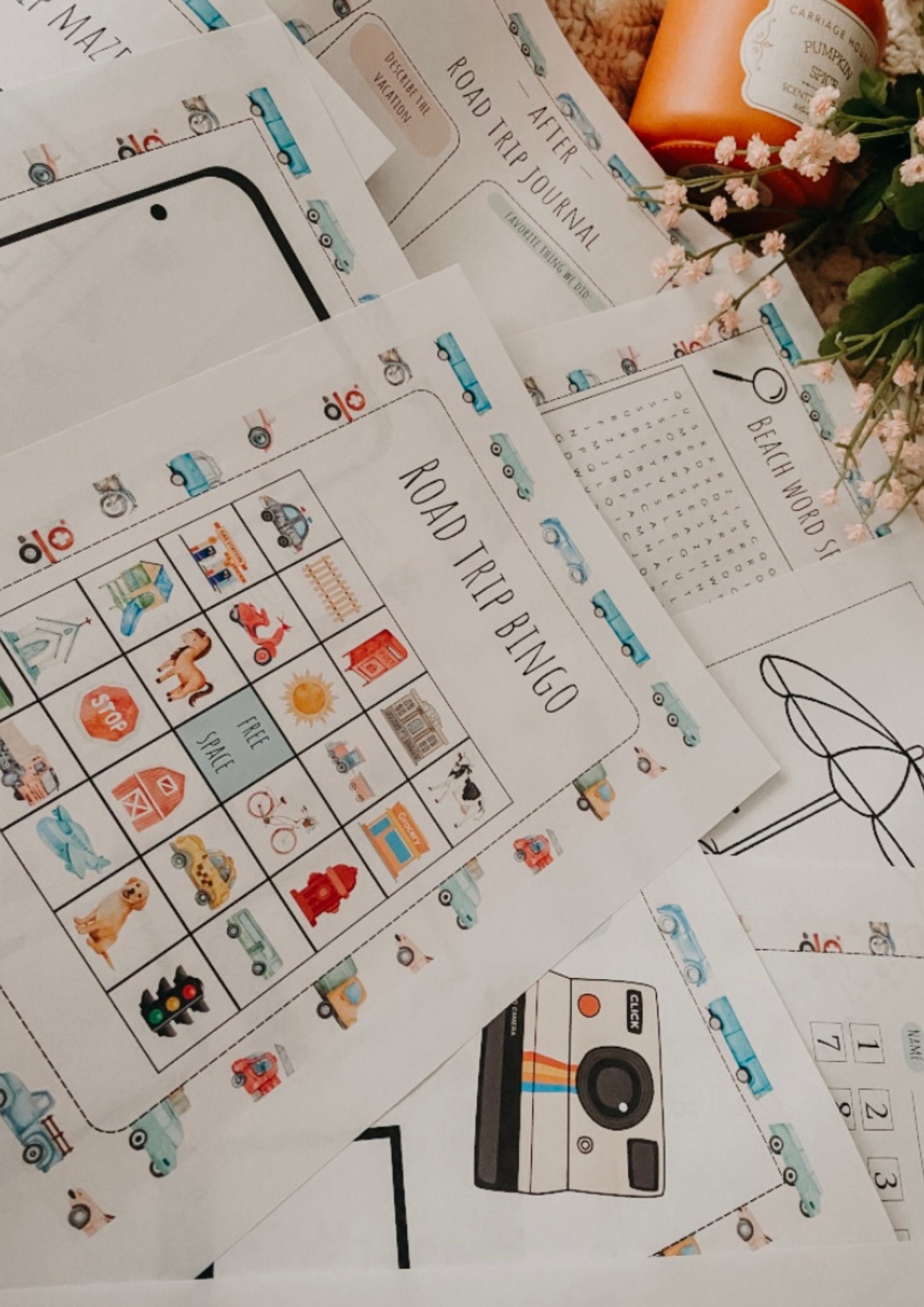 Road Trip Activities for Kids, Printable Pen and Paper Activities, Kid ...
