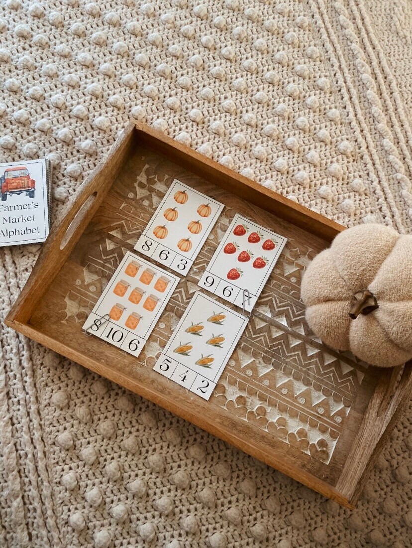 Clip Numbers Math Games Count and Clip Number Cards, 1-10, Homeschool Resources, Number ...