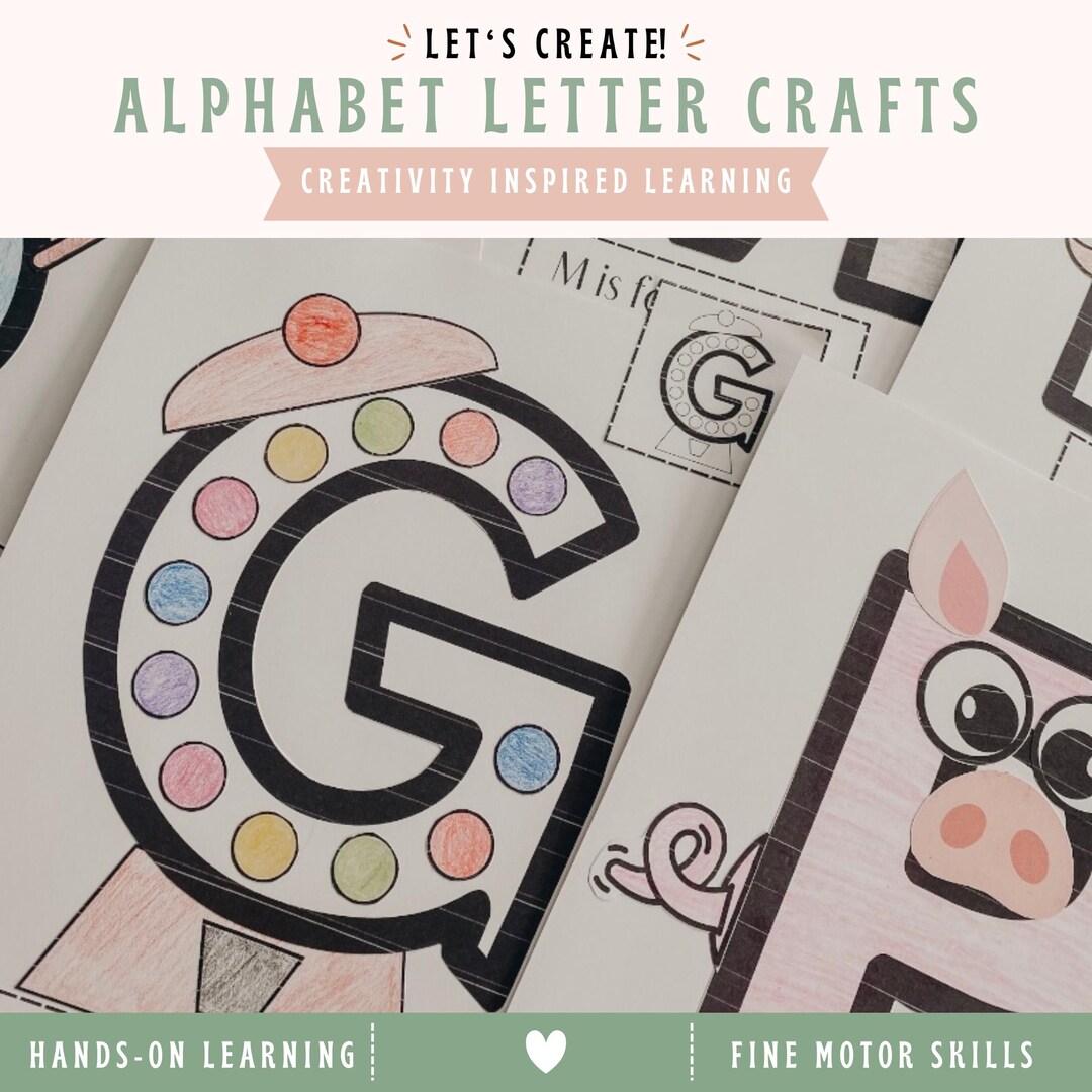 Alphabet Craft Printable, ABC Activities for Toddlers, Preschool Letter ...