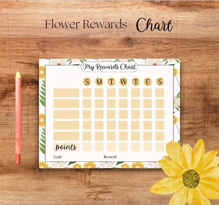 Kids Printable Rewards Chart, Chores Rewards Printable, Behavior Chart, Daily Chore Chart, Kids ...