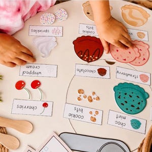 Ice Cream Shop Dramatic Play Printable Bundle, Preschool Dramatic Play Center, Pretend Play Activity, Homeschool Learning