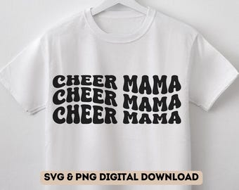 Cheer Mama SVG PNG - Cheer Mom svg png Design for Crafting & Custom Apparel - Perfect for Cheerleading Projects