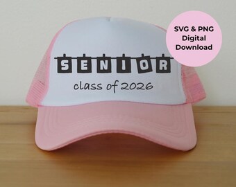 Arquivo digital SVG | PNG para a turma de formandos de 2026 (Download digital)