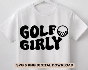 Golf Girly SVG | Cute Golf SVG Design | Girls Golf SVG | Perfect for T-Shirts & Accessories