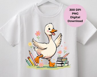 Zurück zu Schulgans PNG | Lehrer Shirt PNG | Klassenzimmer Gans PNG | Dummer Gans